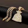 EDINGM Cuban Link Chain for Men, Miami Mens Silver Gold