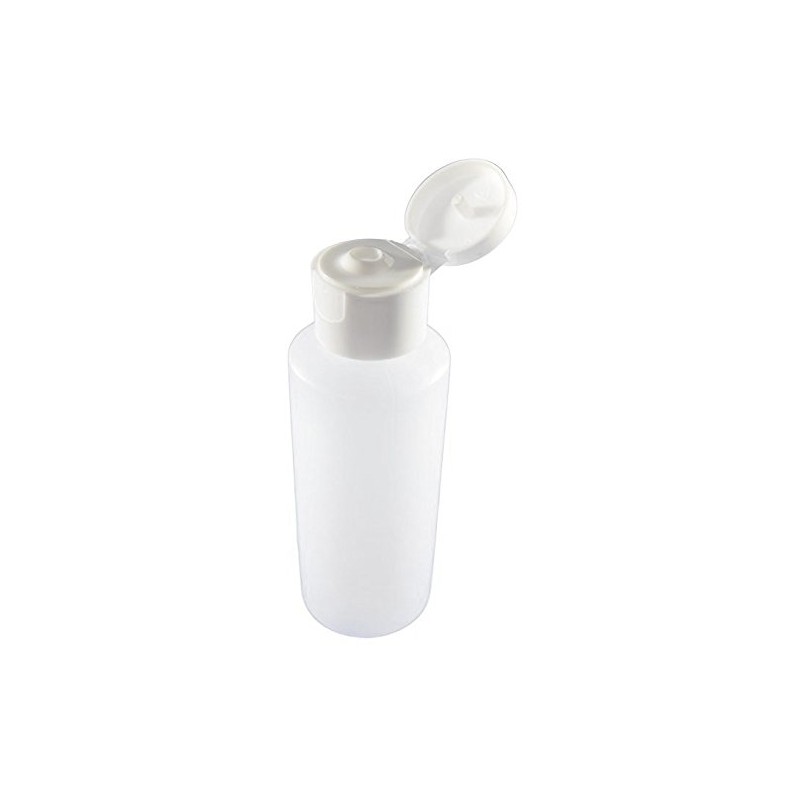 12-2-ounce Travel Bottles with Flip Caps (White Cap)