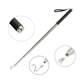 Pickup Grabber Telescopic Metal Pickup Tool with Hook Magnetic Pick-Up Pole Wire Fish Stick Pocket Magnetic Pickup