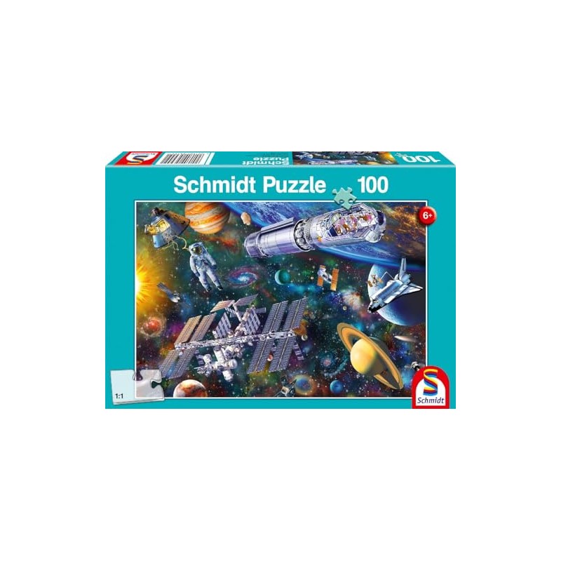 Schmidt Spiele 56455 Space Fun, 100 Pieces, Children's Puzzle, Multi-Colour,