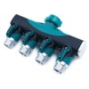 ZONADA 4 Way Hose Splitter: Metal & ABS Plastic with