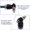 S SYDIEN Quick Connect Air Hose Fittings 5Pcs 6mm Tube