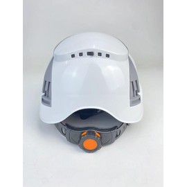Rhino Safety Helmet Headlight Can Be Attached Universal Size Heavy Duty Hard Hat for Scaffolding Construction and Tradesmen Adjustable Head Sizer And Chin Strap White