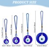 WEBEEDY Pack of 4 Blue Evil Eye Beads Pendants, Car