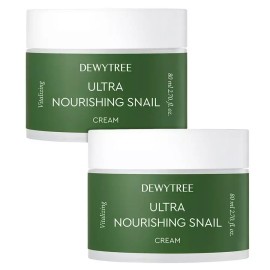 Dewytree Daily Care Moisture Cream Snail Anti-Wrinkle Cream High Moisture 80ml 2 Pieces / 듀이트리 데일리케어 수분 크림 달팽이 주름개선 스네일 크림 고보습 80ml 2개