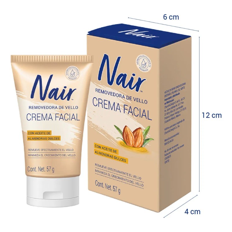 Crema Facial Removedora Vello 57g Nair