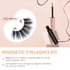 Mlen Diary Magnetic Eyelashes with Eyeliner and Portable Box Mixed
