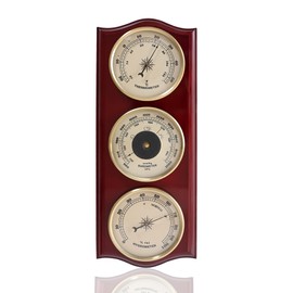Classic Analog Weather Station-Home Barometers-Indoor Barometer-Barometer Hygrometer Thermometer-Traditional Weather Indicators-Home Decor