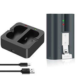 JHTC Rechargeable Battery for 1 Pack 7000mAh and Dual Charging Station for Video Doorbell 2,Doorbell 3,Spotlight Cam and Stick Up Cam