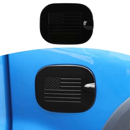 RT-TCZ for Silverado Gas Cap Door Cover Trim for Chevy Silverado 1500/GMC Sierra 1500 2019-Present Black American Flag Exterior Accessories