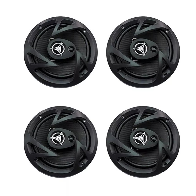 Power Acoustik Front-Rear 6.5" 400 Watt Speaker upgrade package for