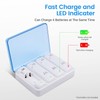 Upgraded Wii Remote Battery Charger Station, Covanm 4 Port Wii