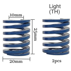 20mm OD 10mm ID 25mm Long 2pcs Spring Mod Kits for Fanatec CSL Brake Pedal Modification Spring Parts Accessories(Blue)