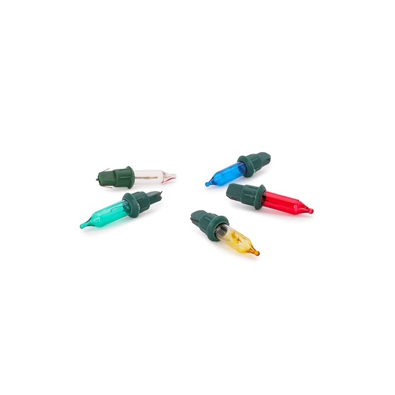 Christmas Concepts® Pack of 5 Multi-Colour Push in Spare Bulbs