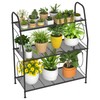 VyGrow Plant Stand, 3 Tier Plant Shelf for Indoor Outdoor,