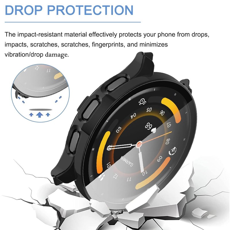 carinacoco 2 Pack PC Case Compatible for Garmin Venu 3