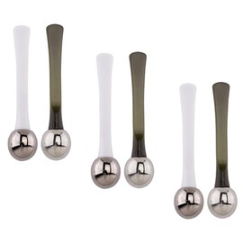 BIUDECO Eye Rods 6 Pack Eye Cream Made of High- Zinc Alloy for Eye Cream Application Lifting