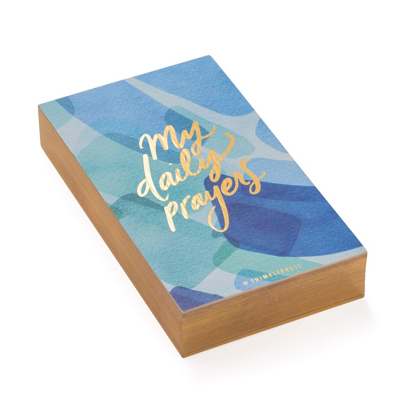 Thimblepress My Daily Prayers Inspiring Desk Notepad, Daily Faith Verses,