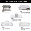 Easy-Going 4 Pieces Stretch Soft Couch Cover for Dogs -