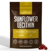 Nutrivo Sunflower Lecithin Capsules 2400mg |120 Softgels | 2 Month