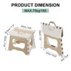 uxcell 8" Folding Step Stool for Adults 165 lbs Capacity