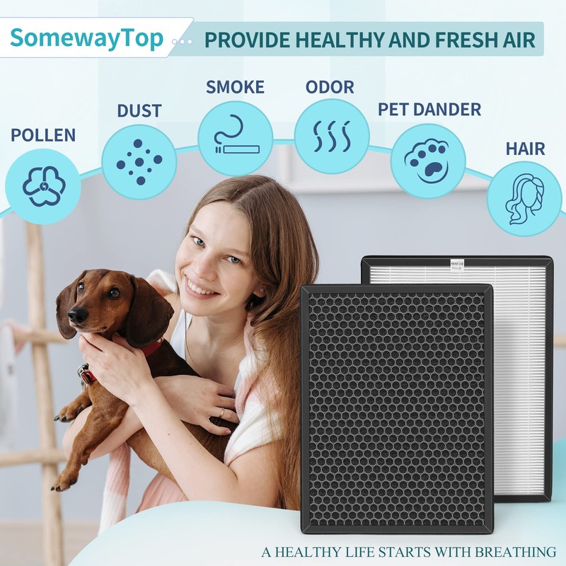 AP-B102 Replacement Filter Set Compatible with Alexapure Breeze Air Pur