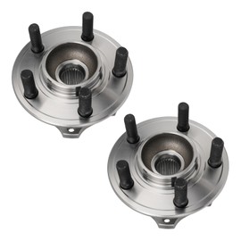KAX 513225 Pair Front Wheel Hub Bearing Compatible with 2007 Dodge Magnum 2.7L AWD,5 Lug