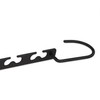Relaxdays Space-saving hangers, set of 6, for 12 hangers, horizontal,