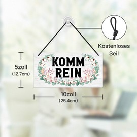 Putuo Decor Meeting in Progress Door Sign Please Do Not Disturb Sign Please Come In Sign for Home Office, Cabin Door, Business Office, Online Conference, 10 x 5 Inch Double Sided