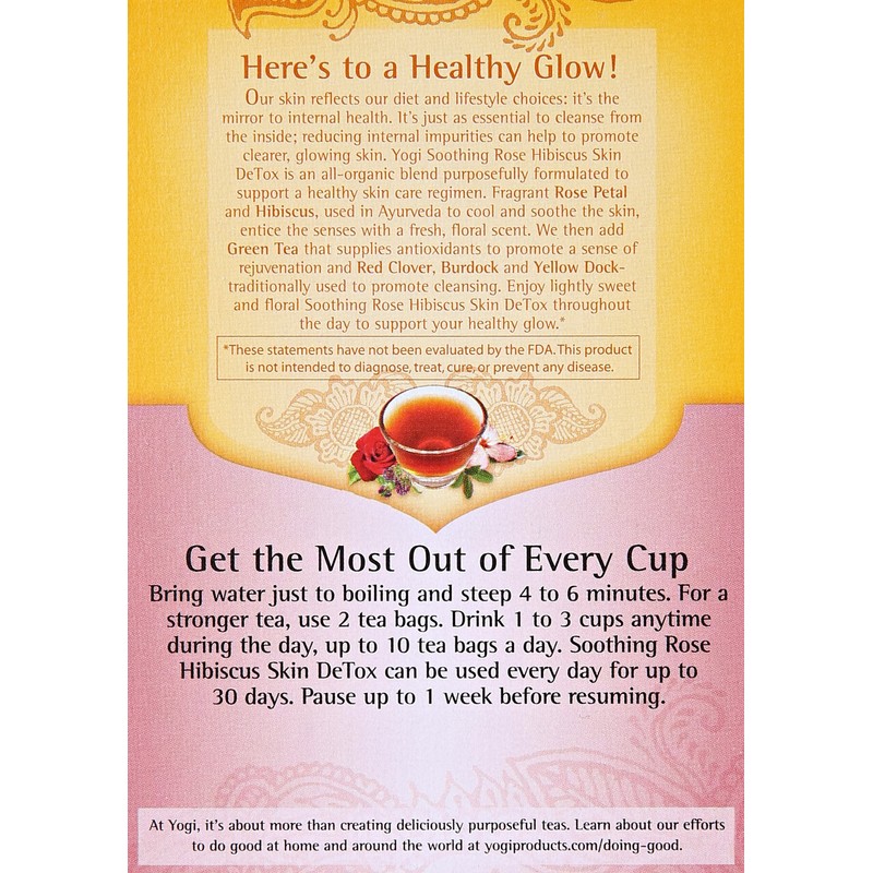 Yogi Skin DeTox Tea 16 bags