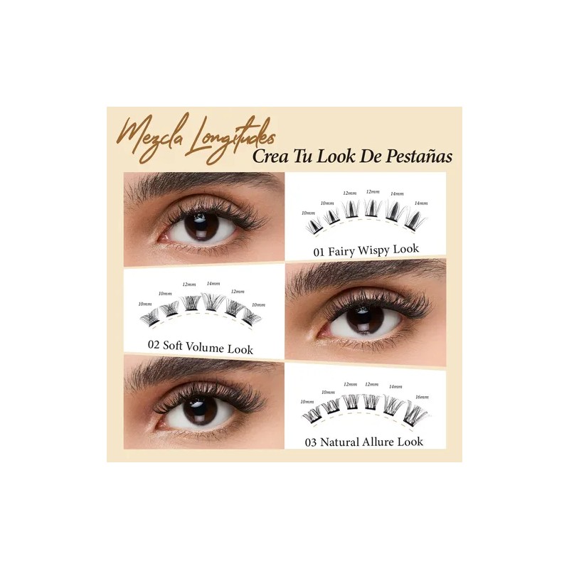 Luminlash Extensiones De Pestañas Sin Pegamento Con Pinza