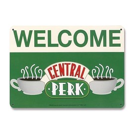 Logoshirt® Friends I Central Perk I Welcome I Retro Tin Sign I Magnetic Board I Small I DIN A5