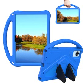Sfulatdc Tablet Case with Built in Handle and Kickstand Lightweight Kids Friendly Shockproof Cover Compatible with DOOGEE U11 Pro 11" Blue