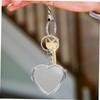 PACKOVE 2Pcs Heart Shaped Compact Keychain Mirror for Women Portable