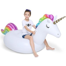 Jasonwell - Flotador inflable grande para piscina con válvulas rápidas, grande, ideal para verano, playa, piscina, fiesta, salón, balsa para...       