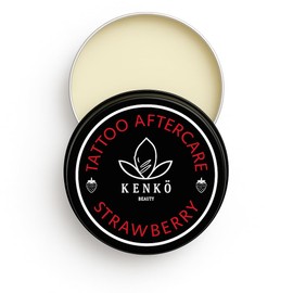 Tattoo Aftercare 30g | Keeps Tattooed Skin Hydrated & Bacteria Free! | Vegan and Organic Tattoo Cream (Strawberry)