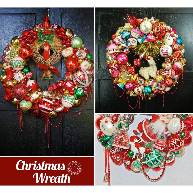 Anstore 15M Christmas Bead Chain, Christmas Bead Garlands for Christmas