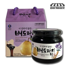Blue One Pear & Balloon Flower Root Syrup 600g x 1 Bottle Domestic Pear & Balloon Flower Root Syrup Medicinal Balloon Flower Root Syrup Balloon Flower & Pear Syrup Pear & Balloon Flower Root Extract / 블루원 배도라지청 600g x 1병 국산 배도라지 도라지청 약도라지청 도라지배청 배도라지고 진액 액기스