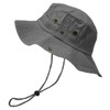 Glory Max Washed Cotton Bucket Hat with Chin Strap Fishing