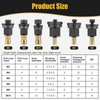 HSEAMALL 6 Piece Hand Riveting Tool Set Manual Riveting Machine