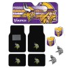 MINNESOTA VIKINGS 4pc CARPET FLOOR MATS / SUNSHADE /2pc AIR
