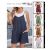 nunflue Rompers for Women Summer Casual Waffle Knit Loose Sleeveless