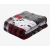 Elegant Comfort Velvet Touch Ultra Plush Christmas Holiday Printed Fleece