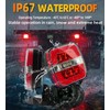 Upgraded Wireless Trailer Lights Magnetic, Rechargeable Tow Light Kit with