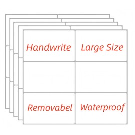 Removable Stickers Labels 5" x 3" 120 Large Moving Labels for Boxes, Packing Supplies for Moving, White Blank Label Stickers for Home Organization Projects, Kitchen, Storage Bins