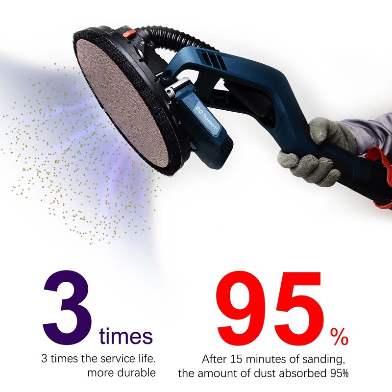 Faoyoon 9 Inch Sanding Disc Drywall Sandpaper, Dust Free Sanding