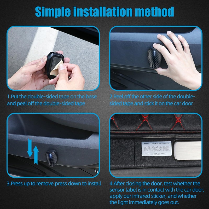 FUNGORGT 2Pcs Car Door Light Car - Door Projector Logo