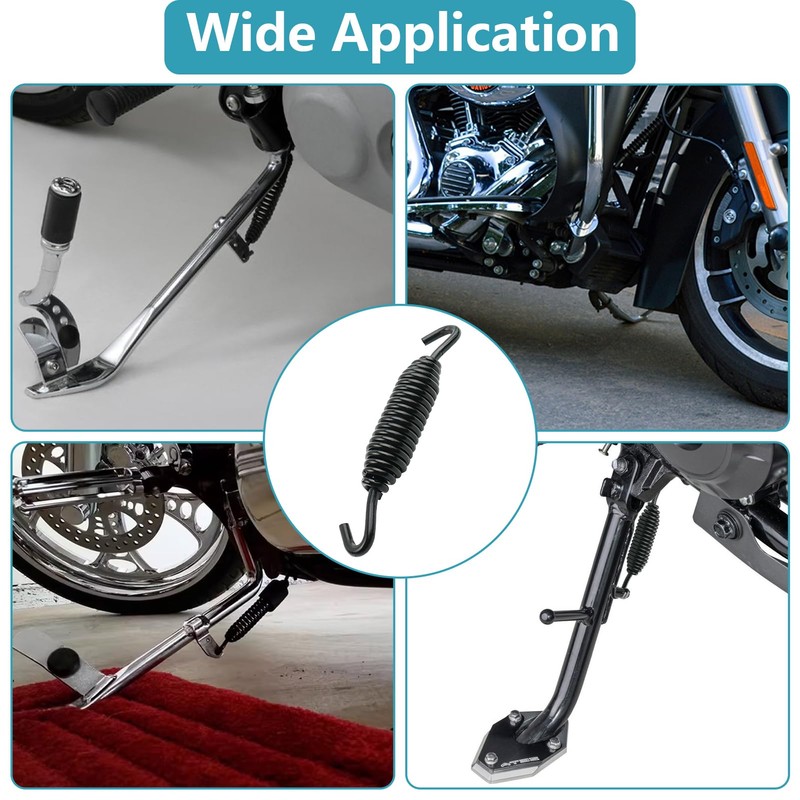 1 Pack Kickstand Spring, High-Carbon Steel Motorcycle Kickstand Spring for