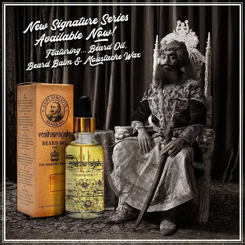 Captain Fawcett Maharajah - Aceite Para Barba (0.3 Fl Oz)