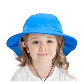 Umeloeo Baby Cap, Children's Sun Visor, Kids' Hat, Chin Strap, Cute, Fisherman Hat, UV Protection, Spring and Summer, Sunscreen, For Spring, Summer, Autumn, Baby Cap, Girls, Boys, Adjustable, Folding,